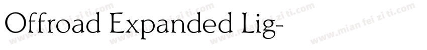 Offroad Expanded Lig字体转换